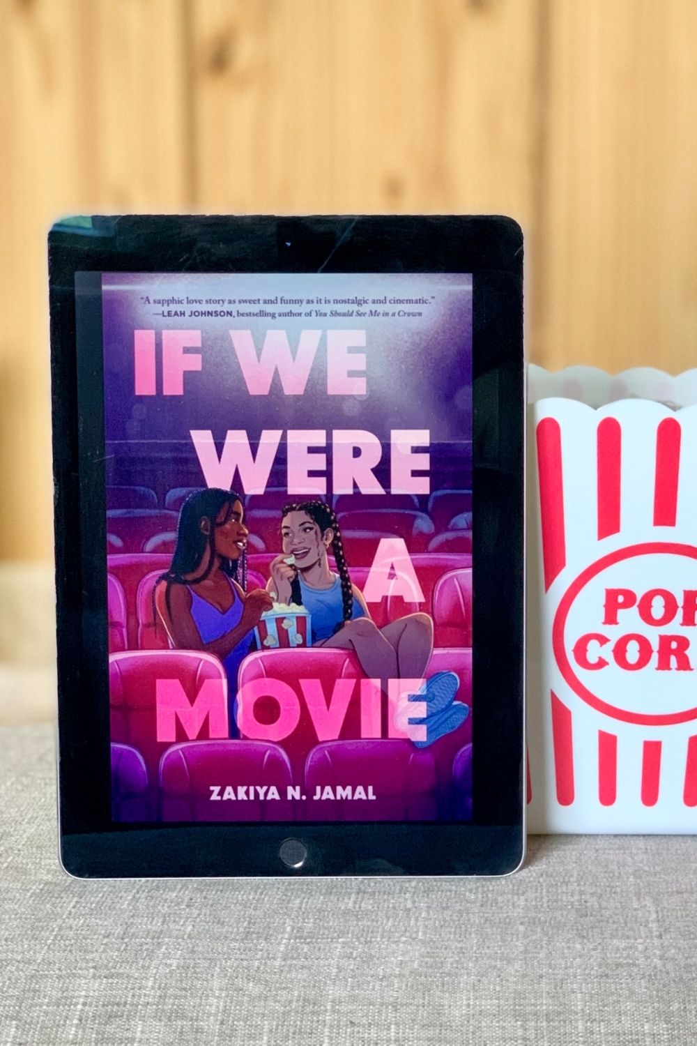 Ebook on an iPad of If We Were a Movie by Zakiya N Jamal.