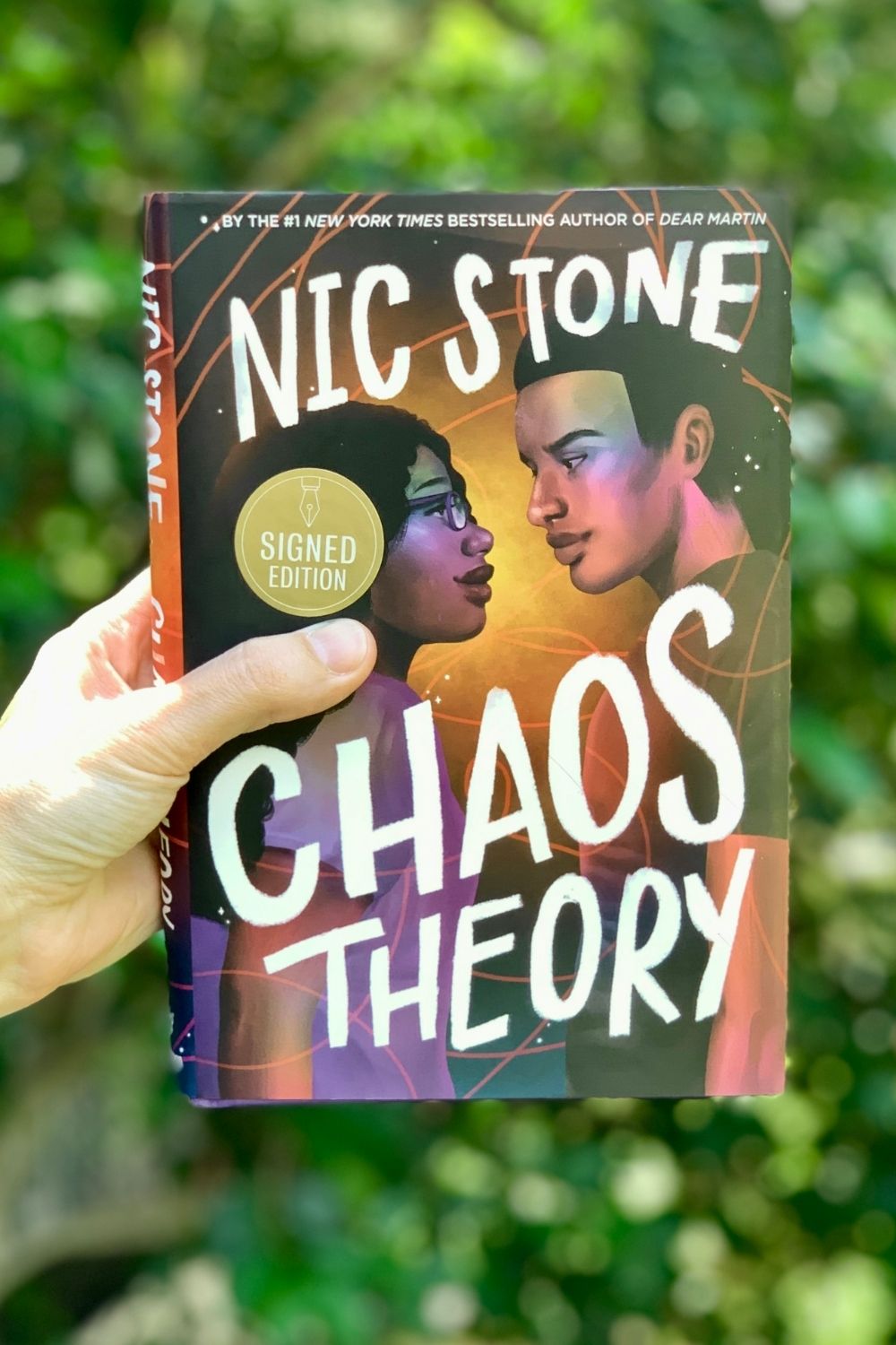 Hardcover book Chaos Theory by Nic Stone.