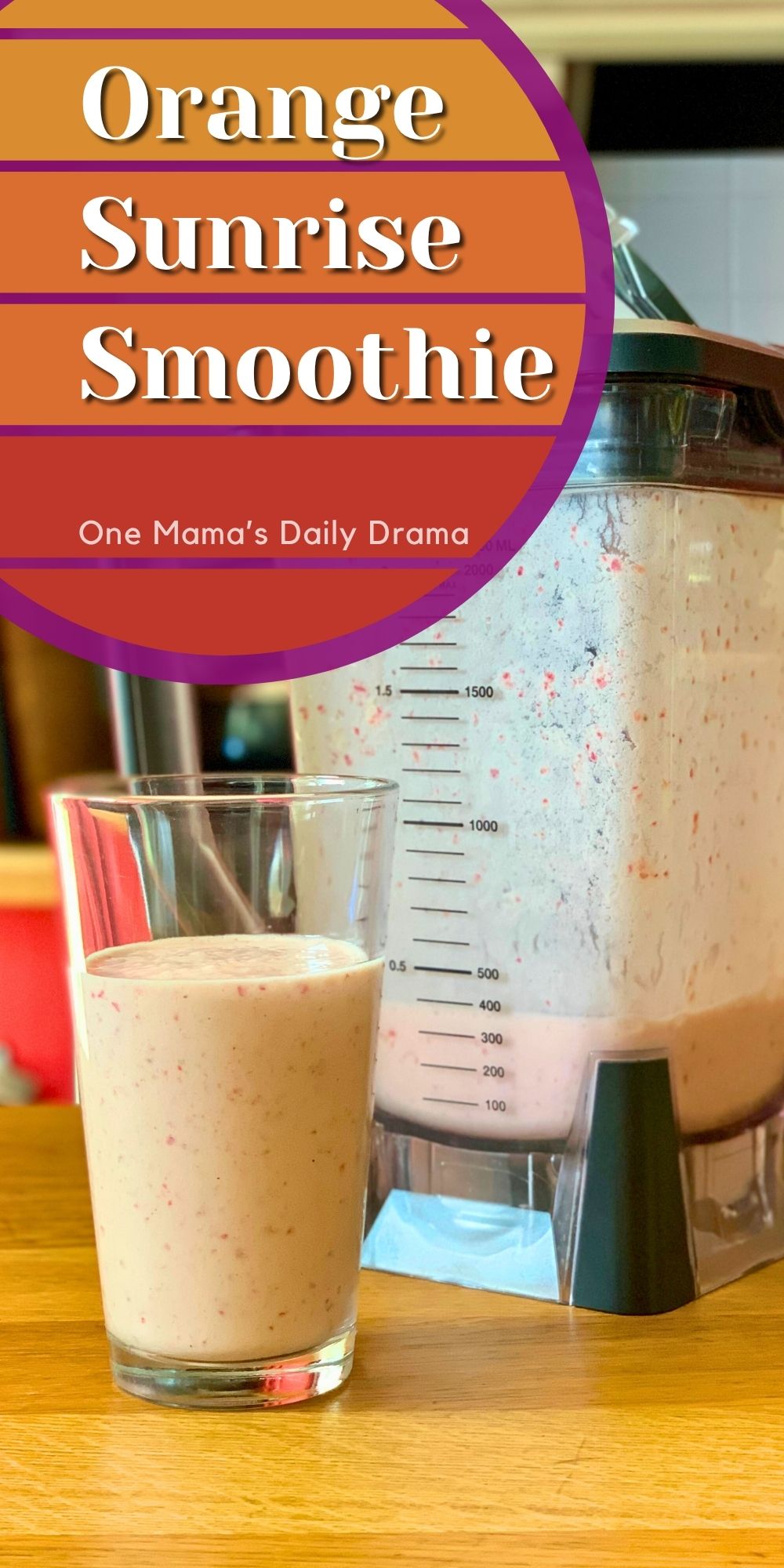 Orange sunrise smoothie.