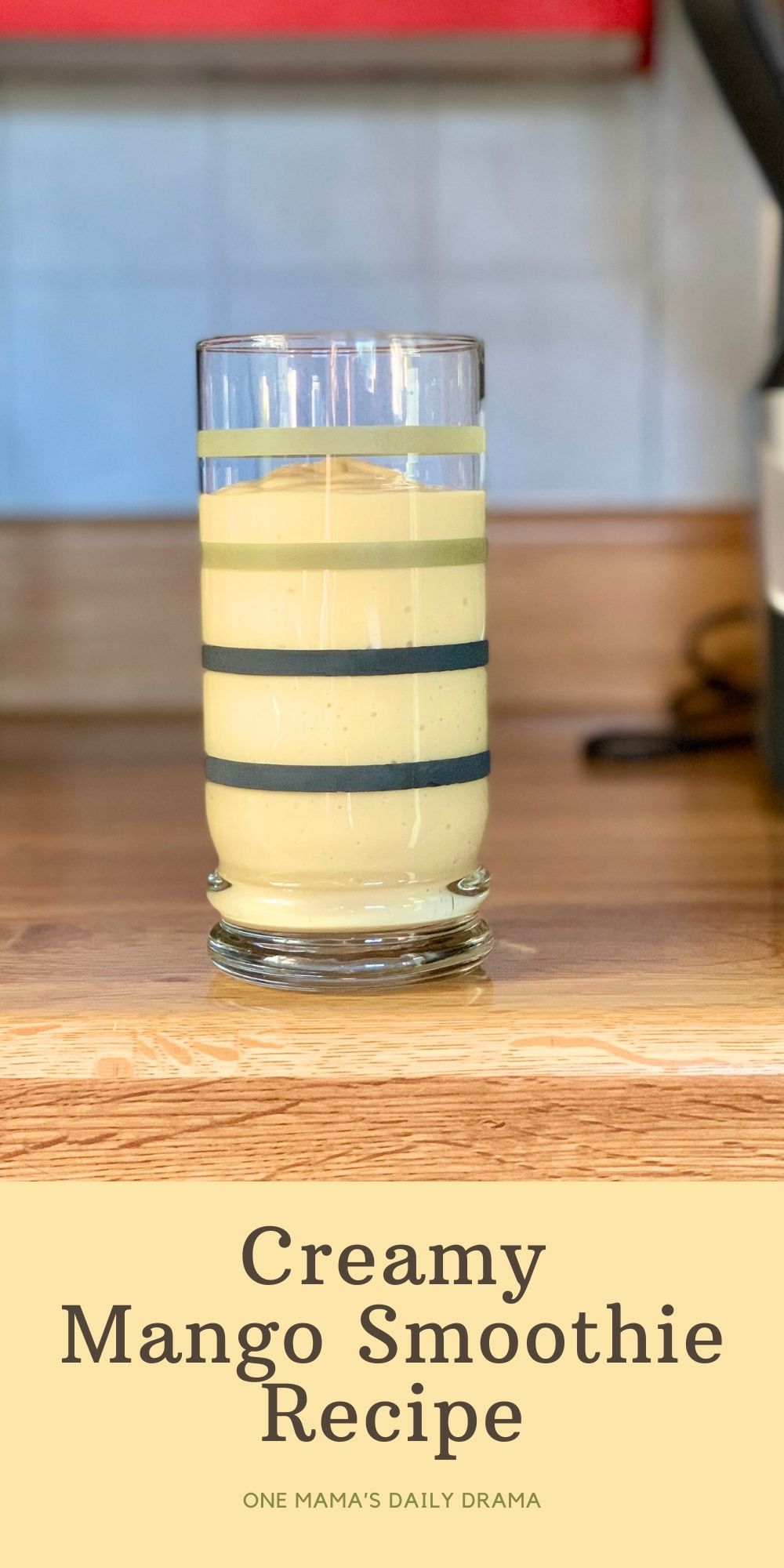 Creamy mango smoothie recipe.