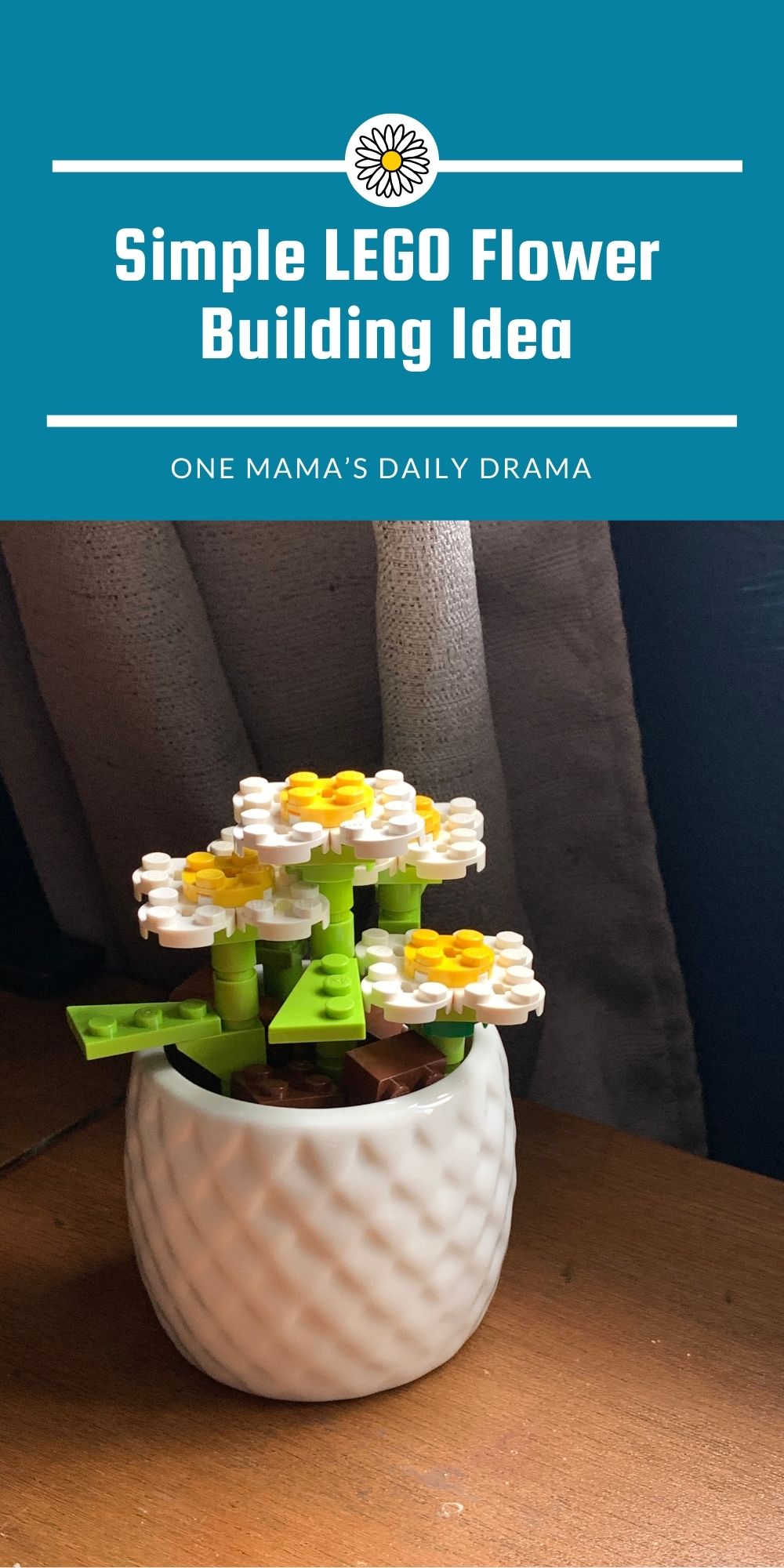 Simple LEGO flower building idea.