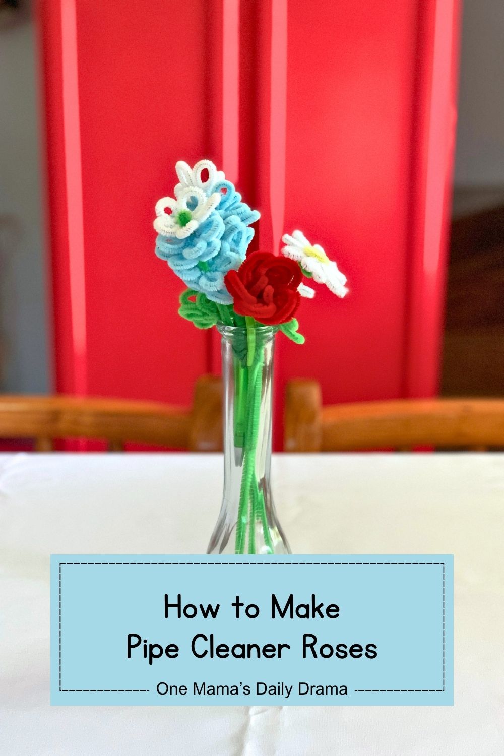 How to make pipe cleaner roses.