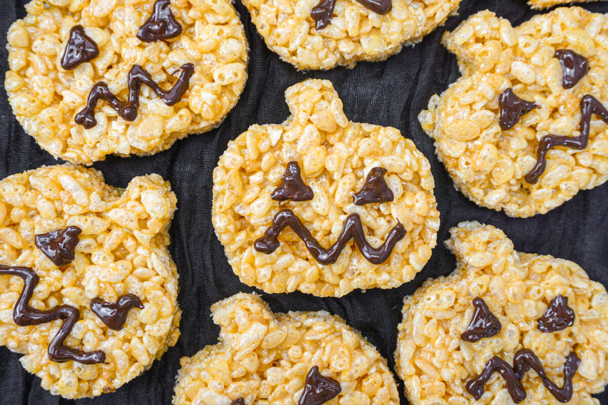 Image for Jack-o'-lantern Rice Krispies Treats