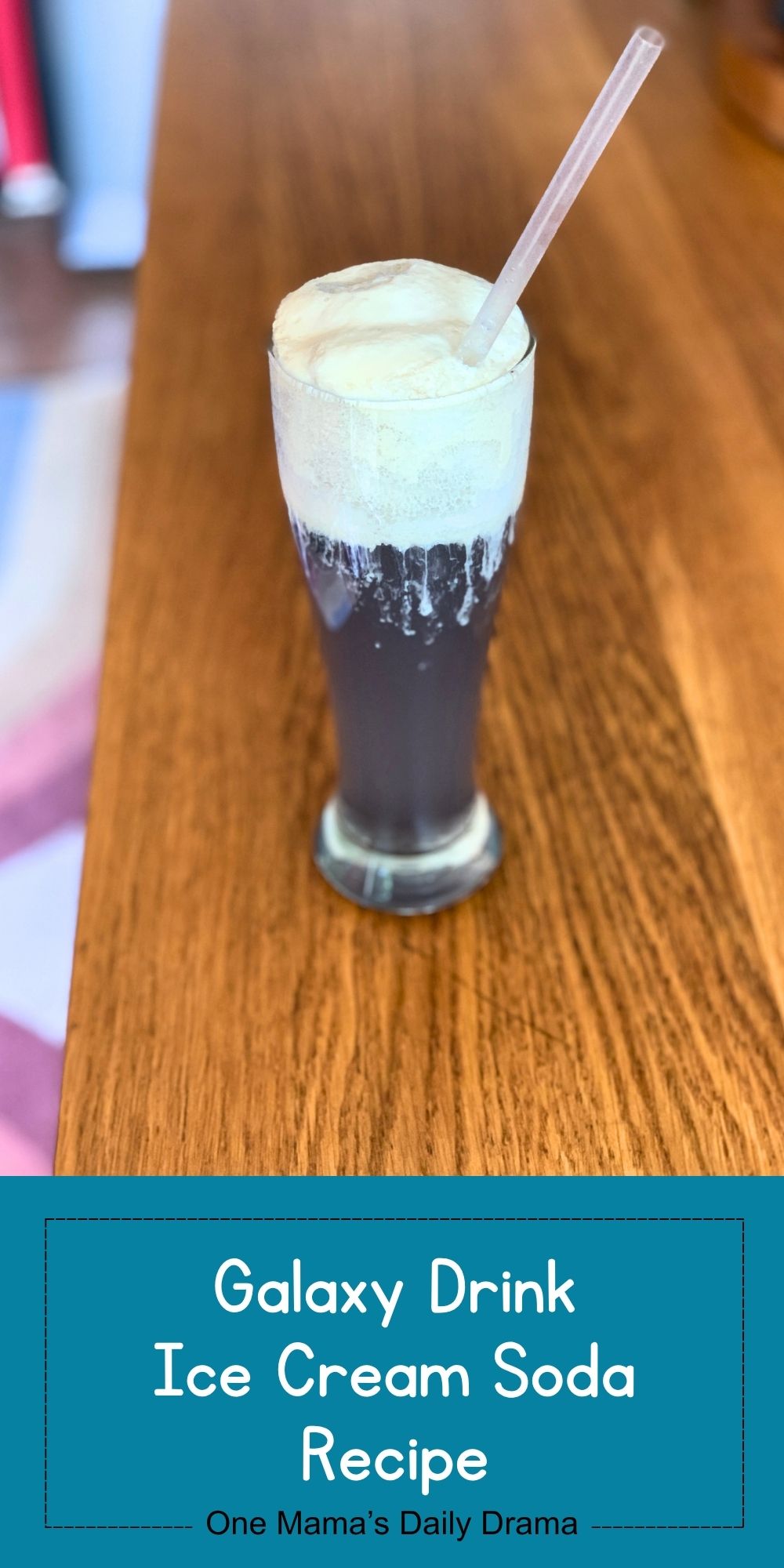 Galaxy drink ice cream soda recipe.