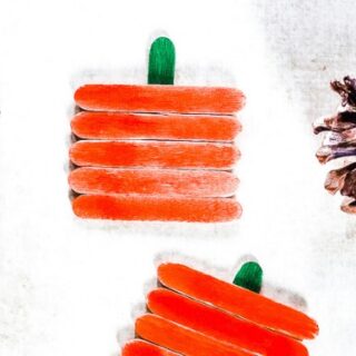 Image for Popsicle Stick Pumpkin