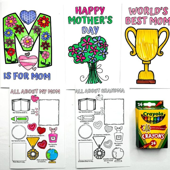 Image for Mother’s Day Coloring Cards