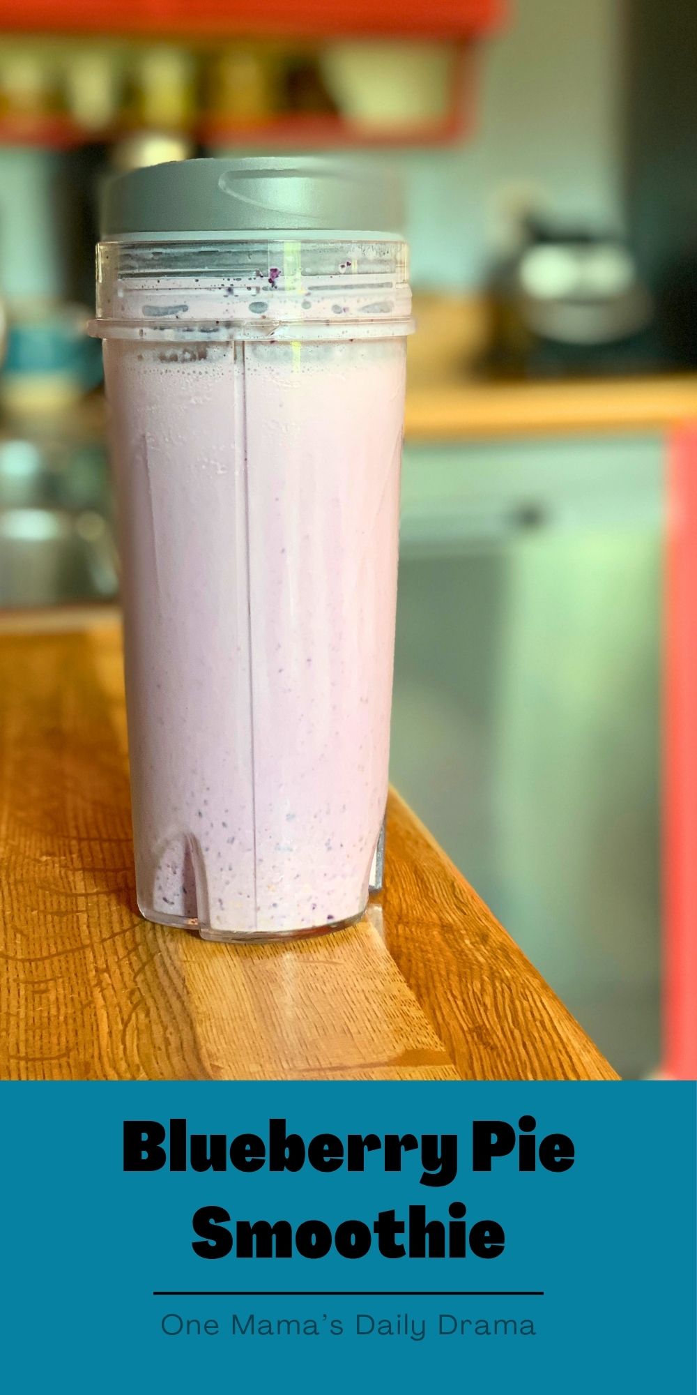 Blueberry pie smoothie.