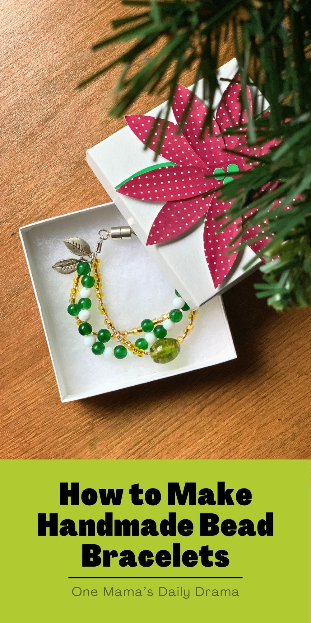 How to make handmade bead bracelets.