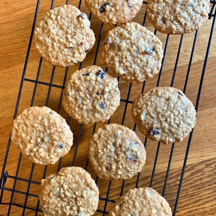 Oatmeal craisin cookies.