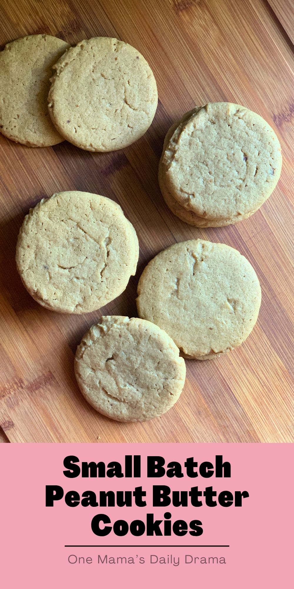 Small batch peanut butter cookies.